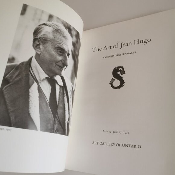 1973 The Art of Jean Hugo Book Gallery Ontario Program Richard R. Wattenmaker - Picture 5 of 12